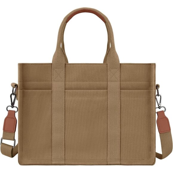 Fashionable Canvas Tote with Secure Zipper Perfect Tote for Teachers and Student - Picture 3 of 8